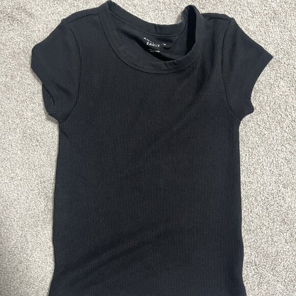 American Eagle Waffle Baby Tee - Picture 1 of 4